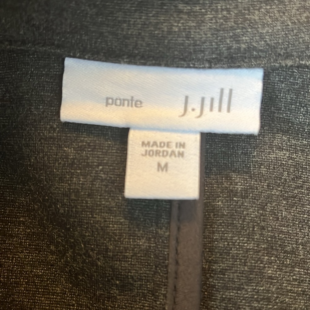 J.Jill Dark Gray Ponte open Blazer w/pockets Size  Medium - Picture 8 of 12